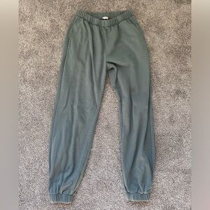 SAGE GREEN JOHN GALT/BRANDY MELVILLE CUFFED SWEATPANTS (one size fits all)